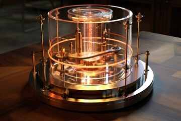 Obraz na płótnie Canvas time crystal energy measurement device