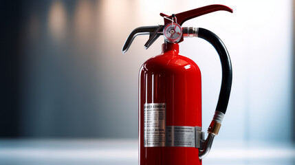 Fire extinguisher isolated on white background - obrazy, fototapety, plakaty