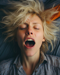 Mature Woman Experiencing Breathlessness