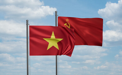 Soviet Union and Vietnam flag