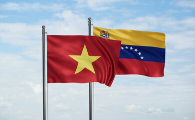 Venezuela and Vietnam flag