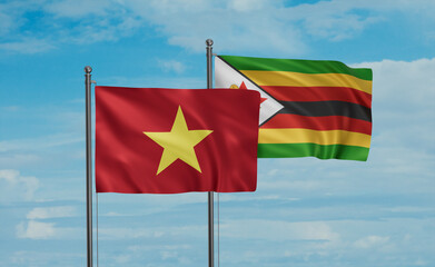 Zimbabwe and Vietnam flag