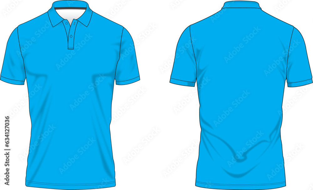 Canvas Prints polo shirt template 