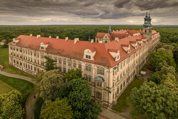 view of the monastery in Lubiąż