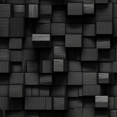 Black and white wooden blocks - Seamless texture