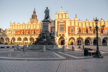 Fototapeta premium cloisters on the main square in Krakow