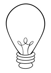 Bulb Outline -  idea illustration
