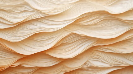 an flowing Abstract Horizontal delicate cream colored paper as a background, flow design texture. ornamental art Abtract-themed, photorealistic illustrations in JPG. Generative AI