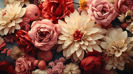 Classic vintage floral texture background.