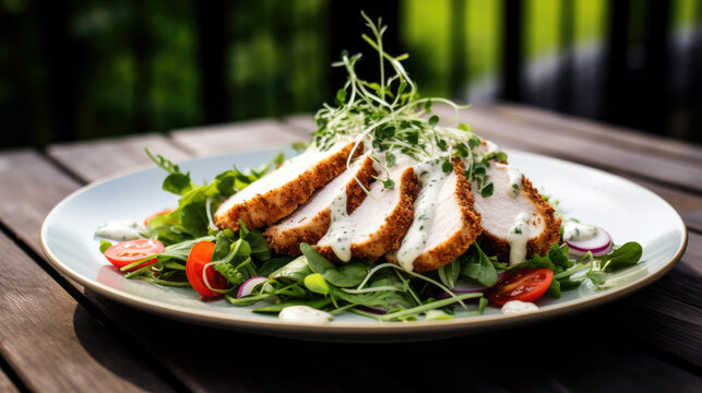 Salat mit Pute