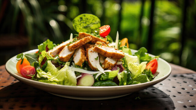 Salat mit Pute