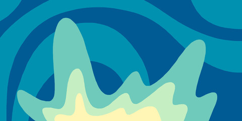 Colorful shape and movement concept, abstract background