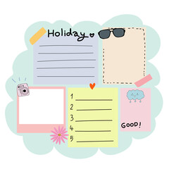 A cute design note pad that will help you remember and record important things in your daily life.