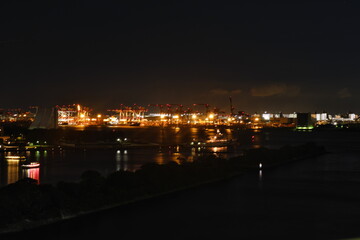 Fototapeta na wymiar レインボーブリッジからの夜景　Night view from Rainbow Bridge