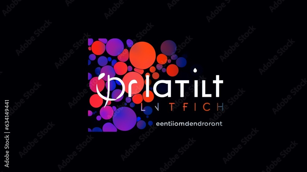 Fototapete create a visually striking logo for a cutting edge dig.generative