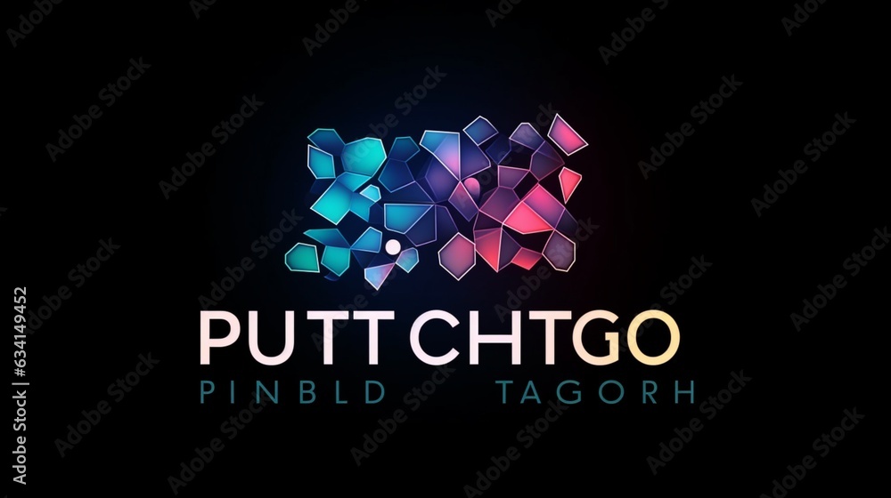 Fototapete create a visually striking logo for a cutting edge dig.generative