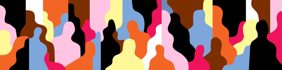 modern people social communication abstract vector illustration