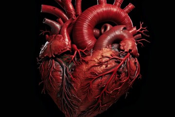 Complex anatomic heart. Generate Ai