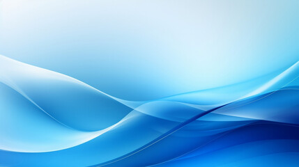 Naklejka premium Bright blue business background wavy inspiring presentation. Generative AI
