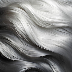 Unusual wavy texture using soft and strong fur and strong contrast