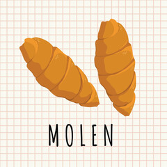 molen food vector illustration