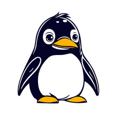 penguin on white background