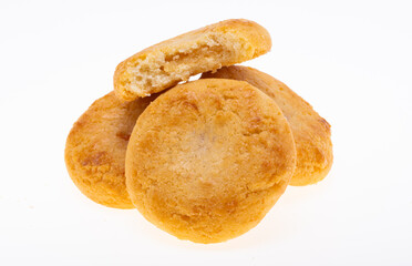 cookies with jam isolated