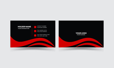 Modern and Simple Business card template design for corporate business