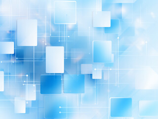 Blue digital background, perfect fusion of technologies and art.