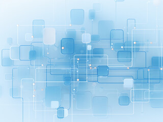 Blue digital background, blending illustration, wallpaper, and cybersecurity.