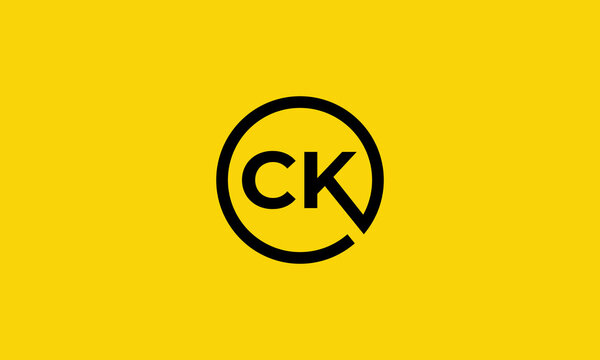 Letter CK logo design . clean and modern CK logo initials. vector illustration