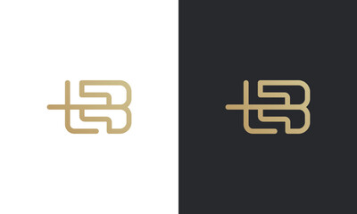 Letter TB logo design . Creative letters TB Logo Design Vector Template. Initial Letters TB Logo Design