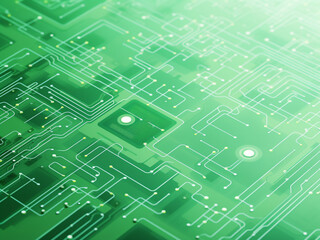 Green digital background: fusing illustration, wallpaper, and cybersecurity.