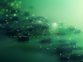 Green digital background: modern interplay of art, illustration, and wallpaper.