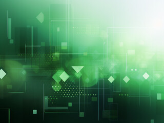 Green digital background: elegant blend of tech, network, and art aesthetics.