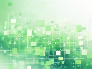Green digital background: meshing network, technologies, and cutting-edge visuals.
