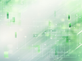 Green digital background: artful combination of network, illustration, and cybersecurity.