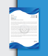 Vector corporate professional letterhead template design for your business.