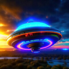 UFO in the sky