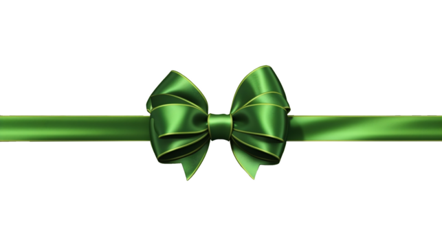 Green Ribbon, gift ribbon