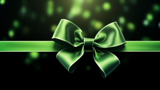 Green Ribbon, gift ribbon