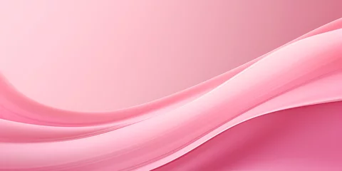 Badezimmer Foto Rückwand Pastel pink abstract wave background, 3d textured, ai generated © TatjanaMeininger