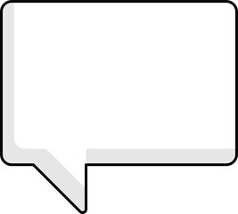 speech bubble balloon icon sticker memo keyword planner text box banner, flat png transparent element design