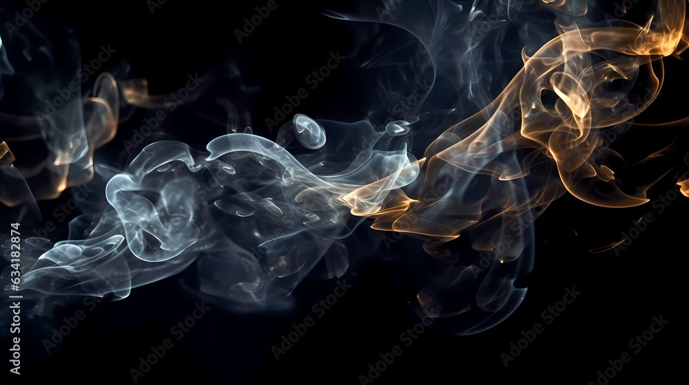 Canvas Prints deep space, smoke, stars and galaxies. on a dark background.. generative ai technology.