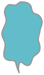 speech bubble balloon green color icon sticker memo keyword planner text box banner, flat png transparent element design