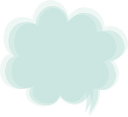 speech bubble balloon green color icon sticker memo keyword planner text box banner, flat png transparent element design