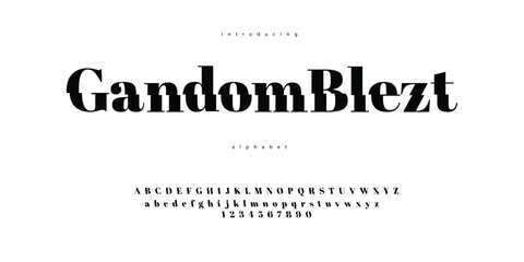 Sans Serif Display Text Alphabet Font Glitch Typography 