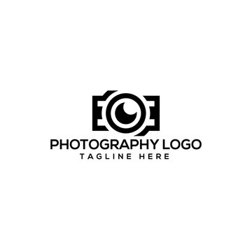 camera photography logo icon vector template
