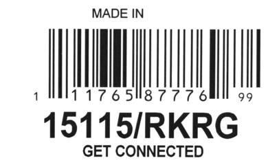 Bar code icon isolated on white, clipping path