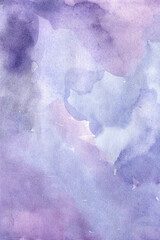 Purple hand-drawn watercolor background
